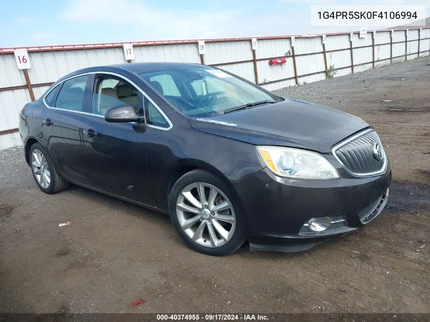 2015 Buick Verano Convenience Group VIN: 1G4PR5SK0F4106994 Lot: 40374955