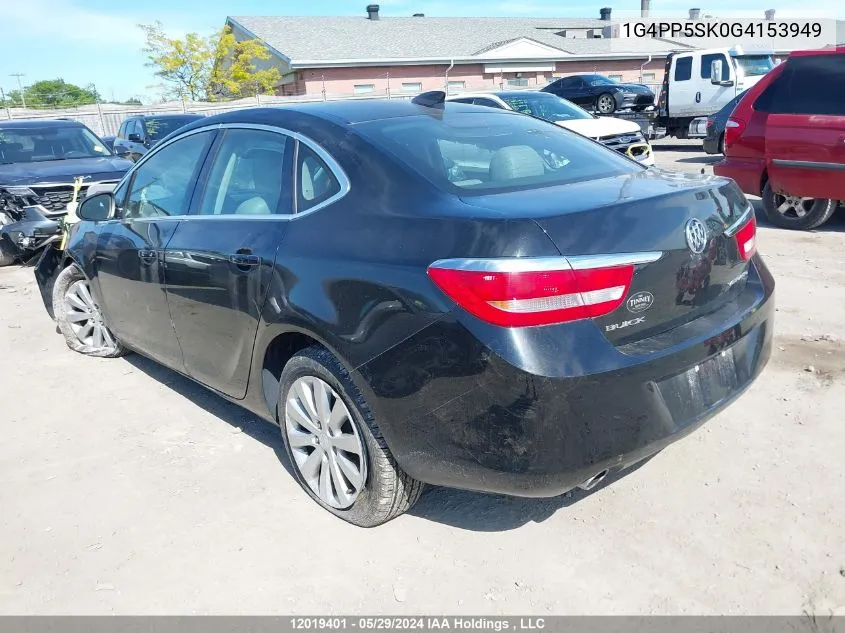 2016 Buick Verano VIN: 1G4PP5SK0G4153949 Lot: 12019401