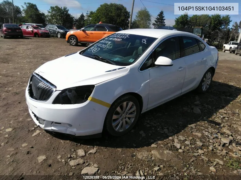 1G4P15SK1G4103451 2016 Buick Verano