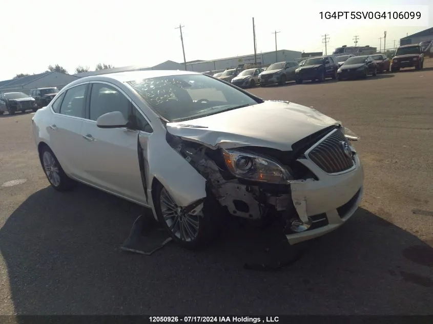 2016 Buick Verano VIN: 1G4PT5SV0G4106099 Lot: 12050926