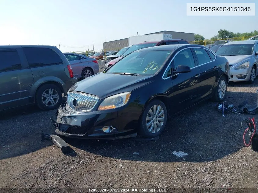 2016 Buick Verano VIN: 1G4PS5SK6G4151346 Lot: 12053920