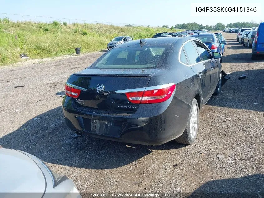 2016 Buick Verano VIN: 1G4PS5SK6G4151346 Lot: 12053920