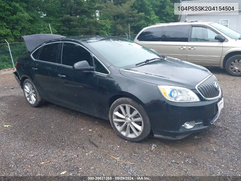 2016 Buick Verano Leather Group VIN: 1G4PS5SK2G4154504 Lot: 39531255