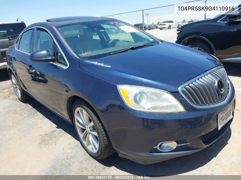 2016 Buick Verano Convenience Group VIN: 1G4PR5SK9G4110916 Lot: 39551176