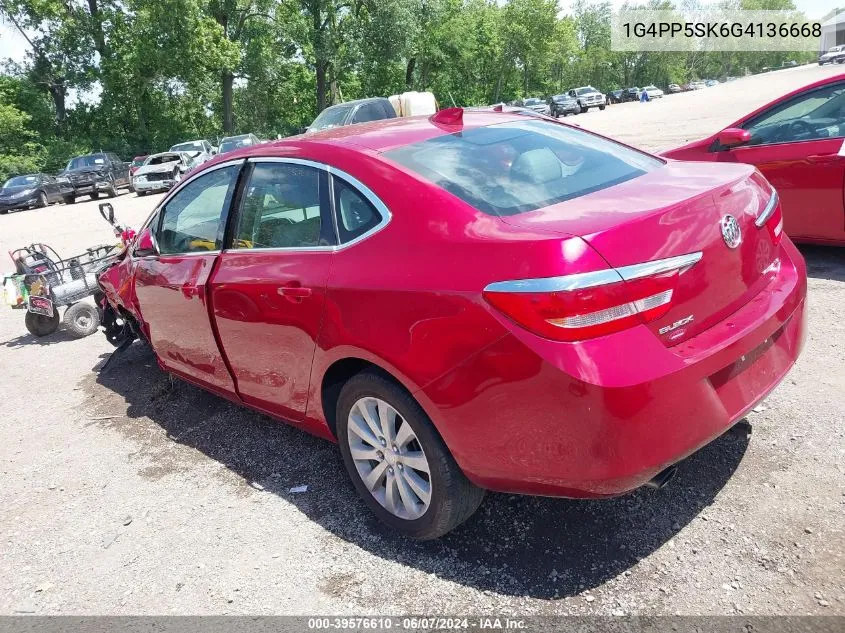 2016 Buick Verano VIN: 1G4PP5SK6G4136668 Lot: 39576610