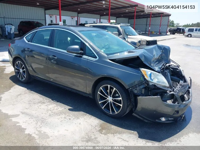 2016 Buick Verano Sport Touring Group VIN: 1G4PW5SK4G4154153 Lot: 39578568