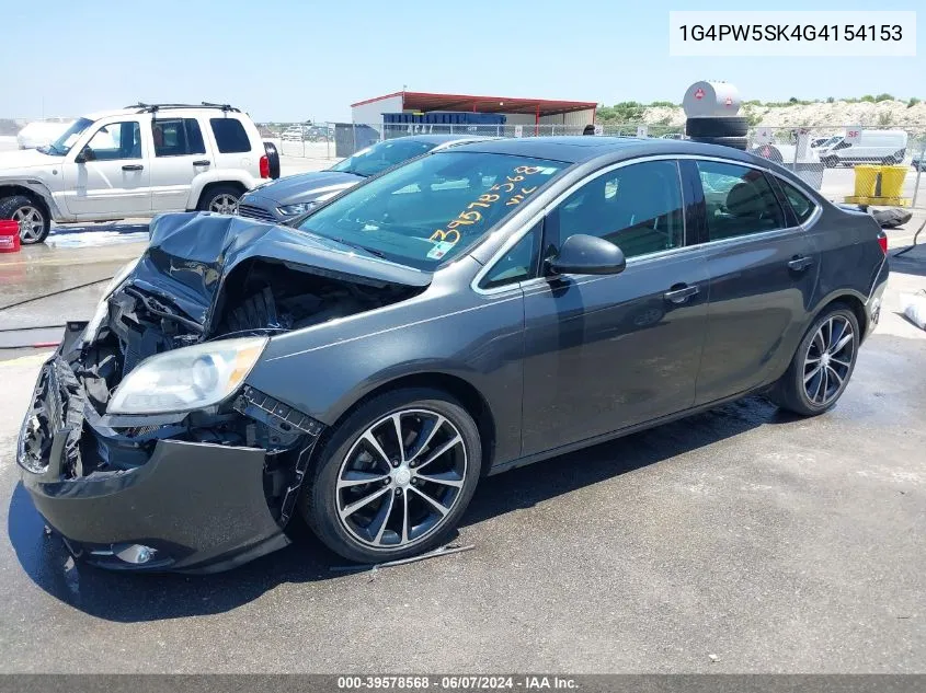 2016 Buick Verano Sport Touring Group VIN: 1G4PW5SK4G4154153 Lot: 39578568