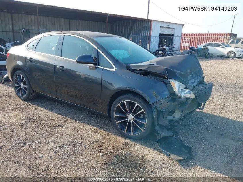 1G4PW5SK1G4149203 2016 Buick Verano Sport Touring