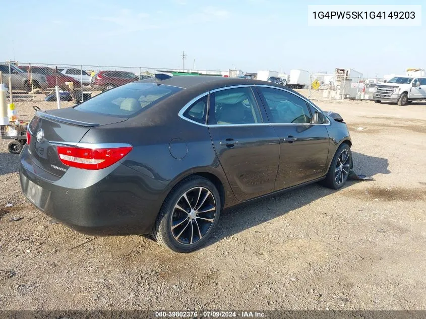 1G4PW5SK1G4149203 2016 Buick Verano Sport Touring