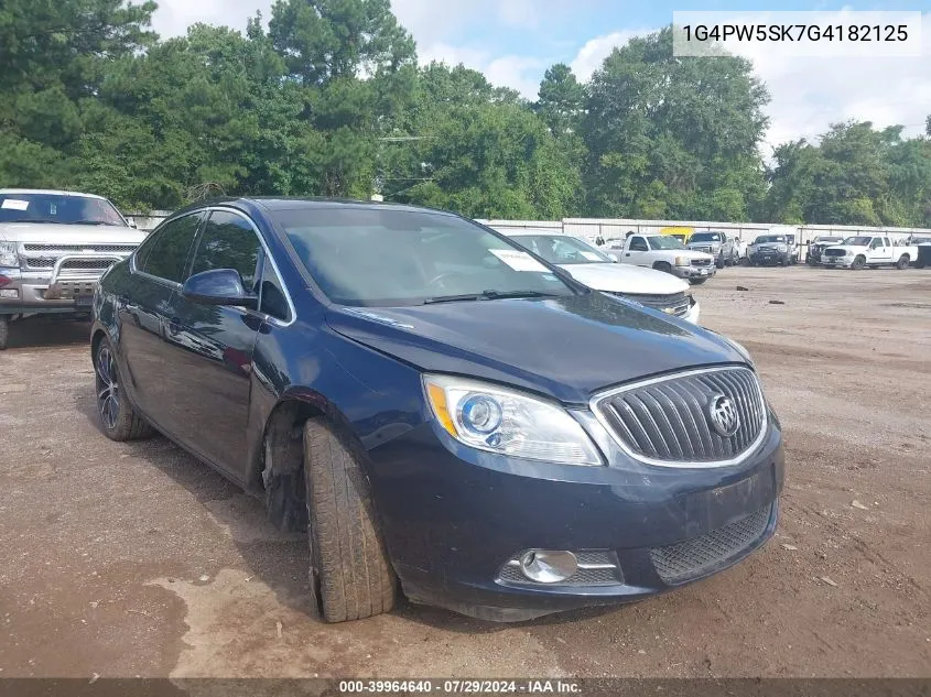 2016 Buick Verano Sport Touring Group VIN: 1G4PW5SK7G4182125 Lot: 39964640