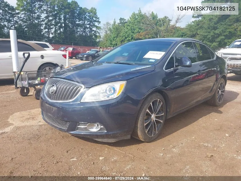 2016 Buick Verano Sport Touring Group VIN: 1G4PW5SK7G4182125 Lot: 39964640