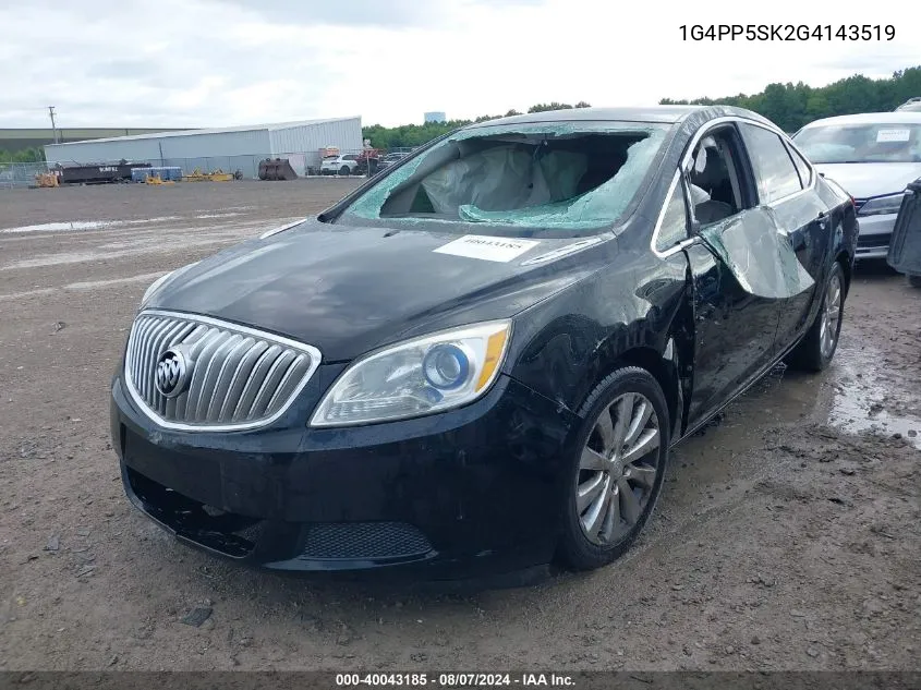 2016 Buick Verano VIN: 1G4PP5SK2G4143519 Lot: 40043185