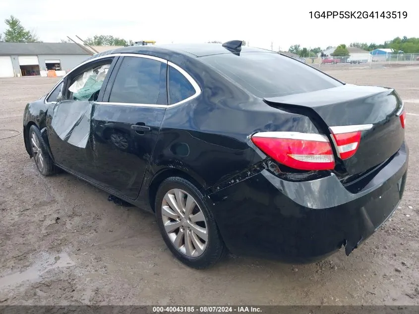 2016 Buick Verano VIN: 1G4PP5SK2G4143519 Lot: 40043185