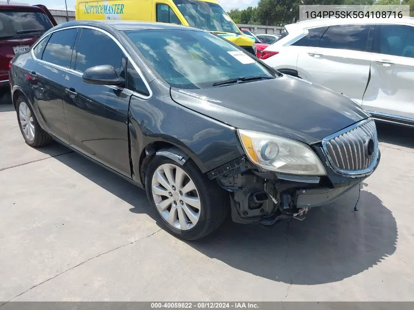 2016 Buick Verano VIN: 1G4PP5SK5G4108716 Lot: 40059822