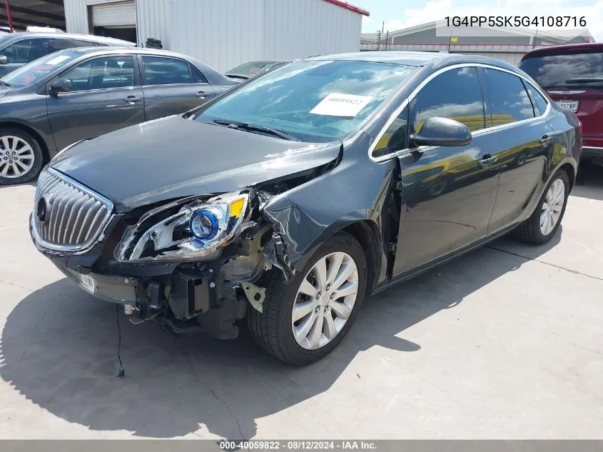 2016 Buick Verano VIN: 1G4PP5SK5G4108716 Lot: 40059822