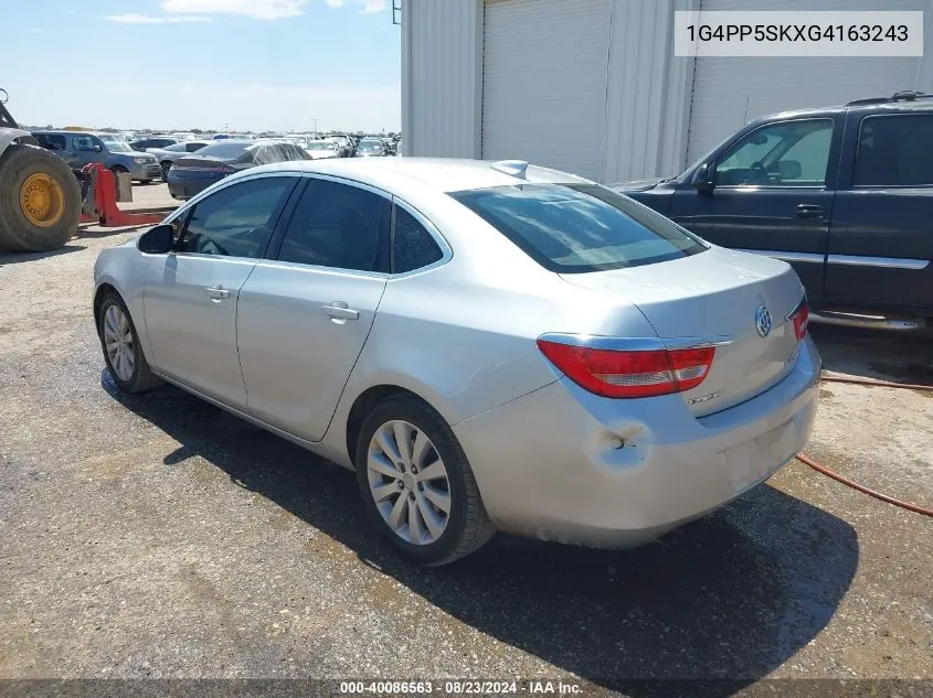 2016 Buick Verano VIN: 1G4PP5SKXG4163243 Lot: 40086563