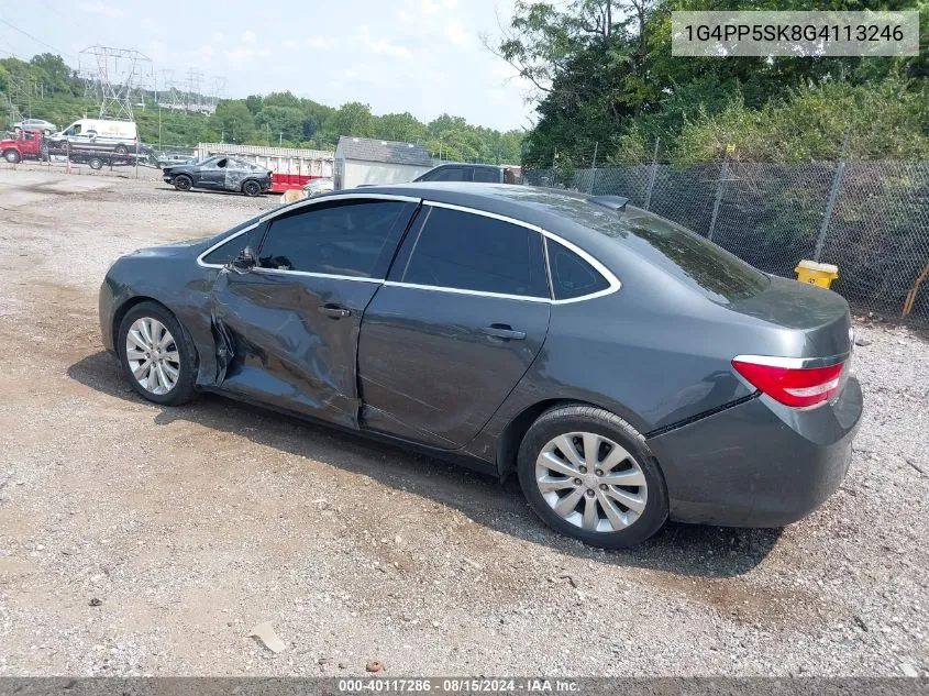 2016 Buick Verano VIN: 1G4PP5SK8G4113246 Lot: 40117286