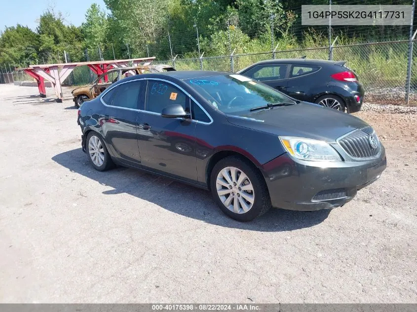 2016 Buick Verano VIN: 1G4PP5SK2G4117731 Lot: 40175398