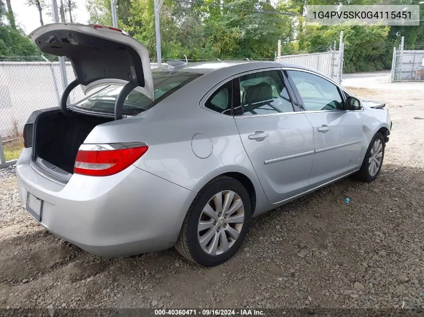 1G4PV5SK0G4115451 2016 Buick Verano 1Sv