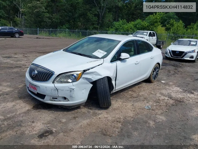 2017 Buick Verano Sport Touring VIN: 1G4PR5SKXH4114832 Lot: 39634724