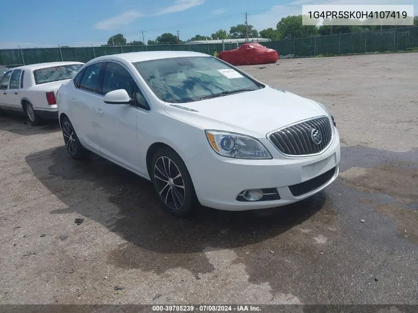 2017 Buick Verano Sport Touring VIN: 1G4PR5SK0H4107419 Lot: 39785239