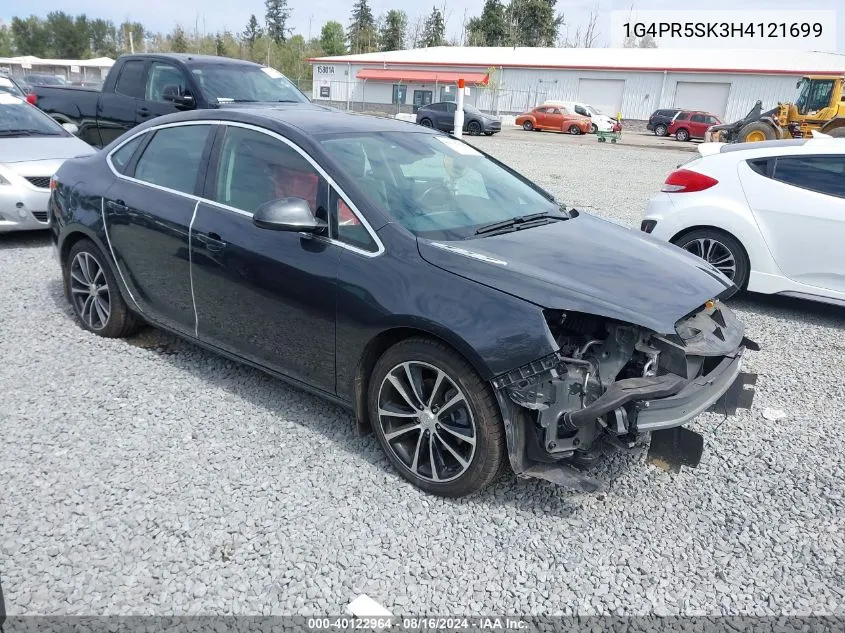 2017 Buick Verano Sport Touring VIN: 1G4PR5SK3H4121699 Lot: 40122964