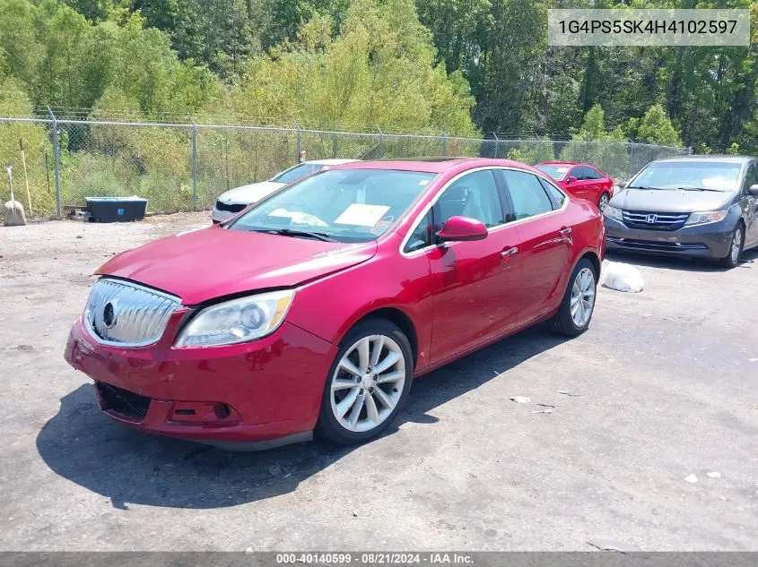 2017 Buick Verano Leather Group VIN: 1G4PS5SK4H4102597 Lot: 40140599