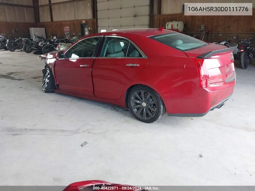 1G6AH5R30D0111776 2013 Cadillac Ats Luxury