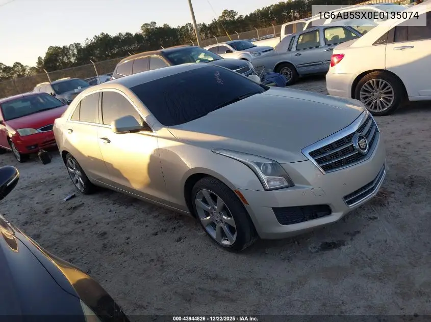 1G6AB5SX0E0135074 2014 Cadillac Ats Luxury