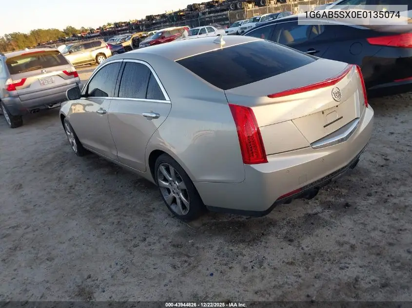 1G6AB5SX0E0135074 2014 Cadillac Ats Luxury