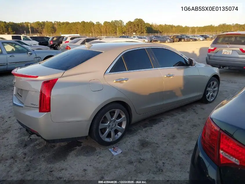 1G6AB5SX0E0135074 2014 Cadillac Ats Luxury