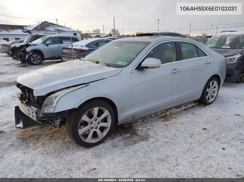 1G6AH5SX6E0102031 2014 Cadillac Ats Luxury