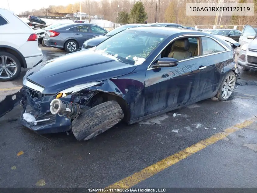 1G6AG1RX6F0122119 2015 Cadillac Ats Turbo