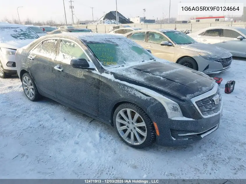 1G6AG5RX9F0124664 2015 Cadillac Ats Turbo