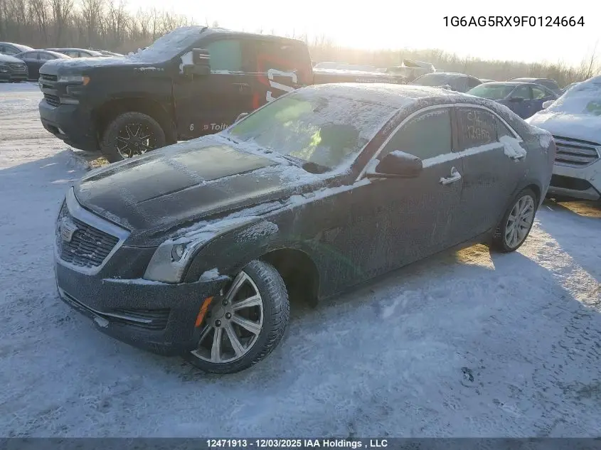 1G6AG5RX9F0124664 2015 Cadillac Ats Turbo