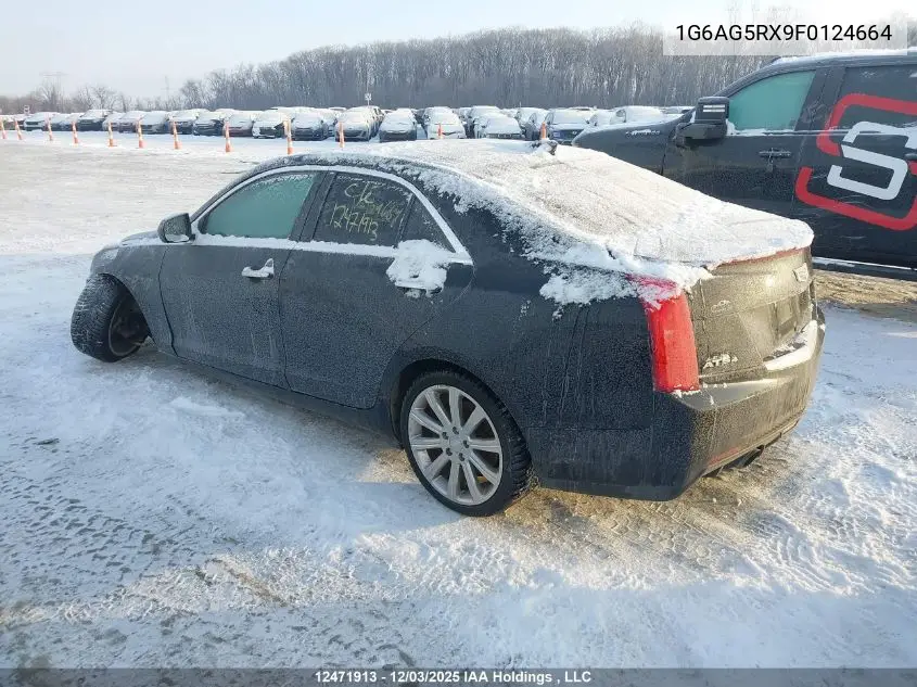 1G6AG5RX9F0124664 2015 Cadillac Ats Turbo