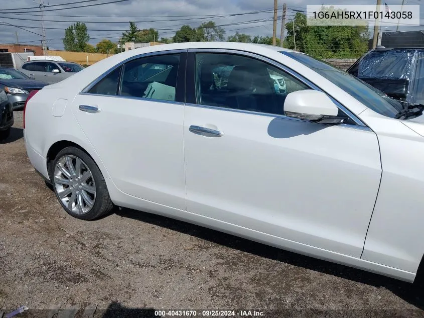 1G6AH5RX1F0143058 2015 Cadillac Ats Luxury