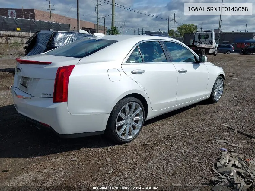 1G6AH5RX1F0143058 2015 Cadillac Ats Luxury