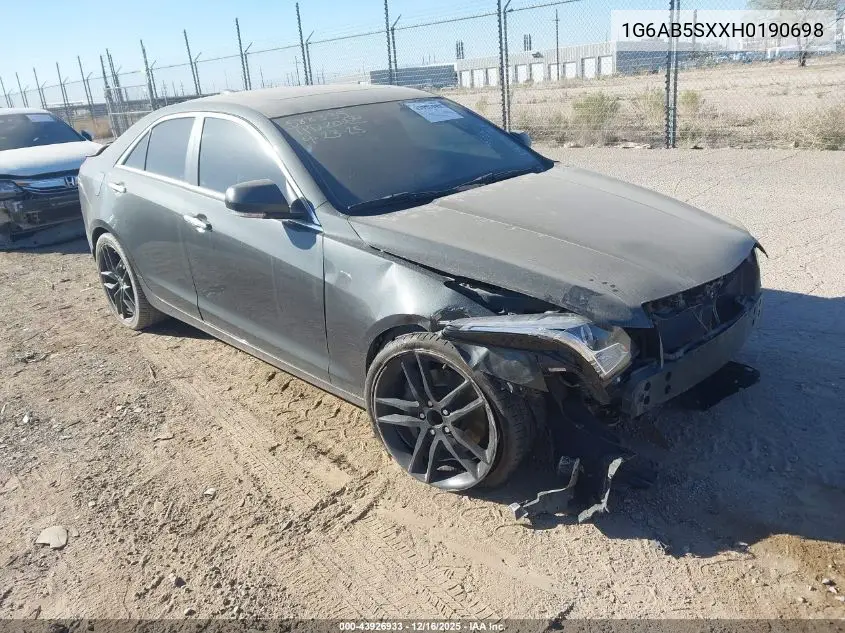 1G6AB5SXXH0190698 2017 Cadillac Ats Luxury