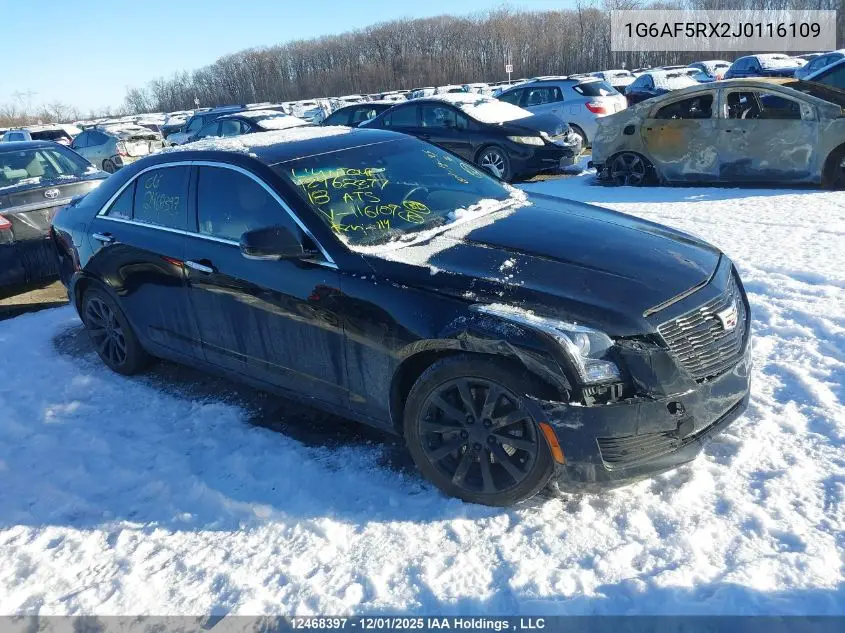 1G6AF5RX2J0116109 2018 Cadillac Ats Turbo Luxury