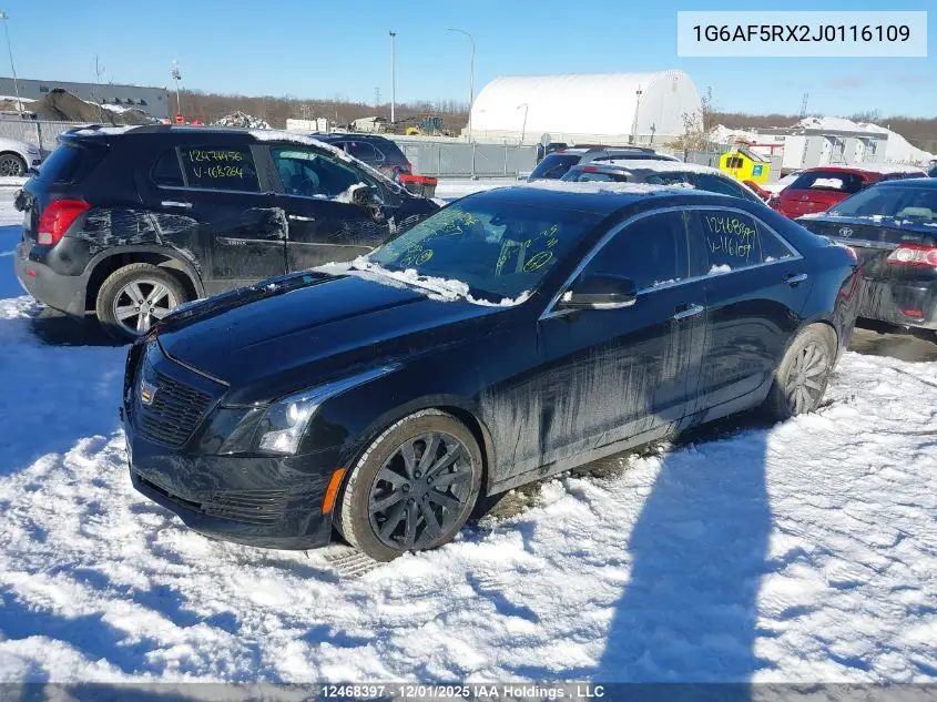 1G6AF5RX2J0116109 2018 Cadillac Ats Turbo Luxury