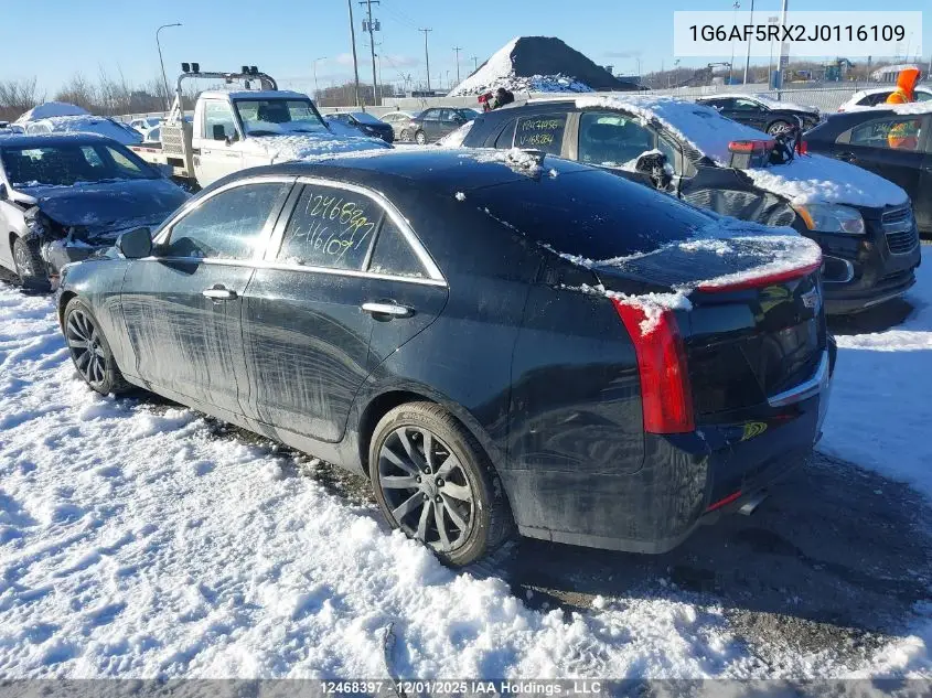 1G6AF5RX2J0116109 2018 Cadillac Ats Turbo Luxury