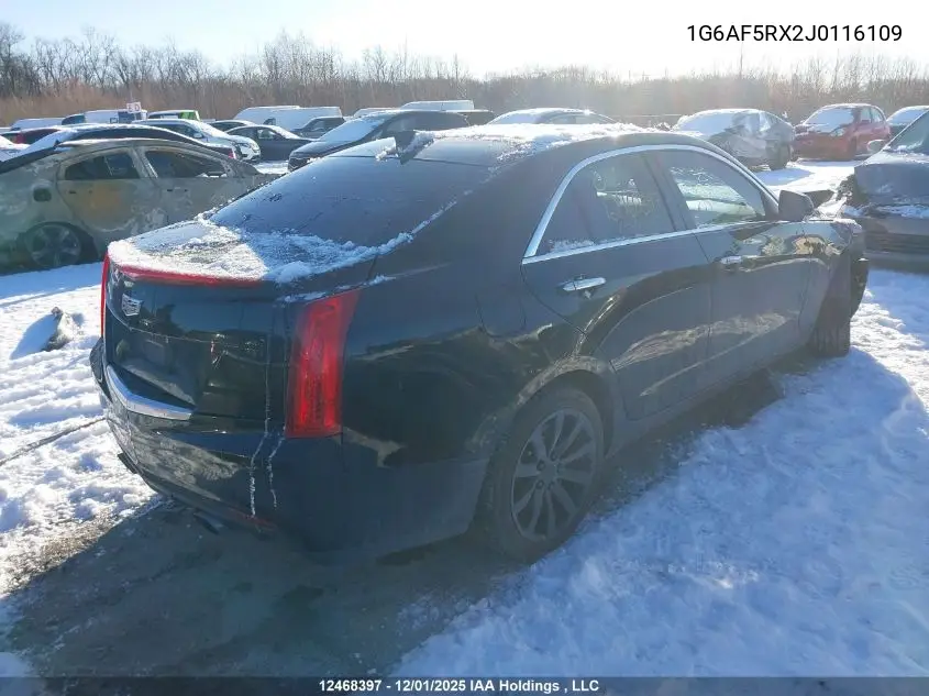 1G6AF5RX2J0116109 2018 Cadillac Ats Turbo Luxury