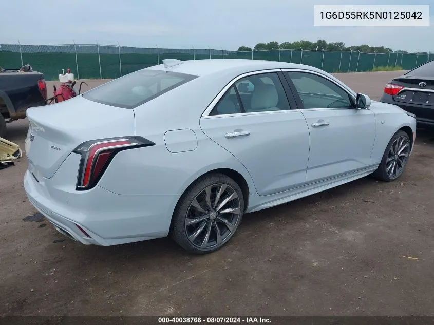 1G6D55RK5N0125042 2022 Cadillac Ct4 Premium Luxury