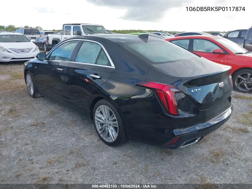 1G6DB5RK5P0117874 2023 Cadillac Ct4 Premium Luxury