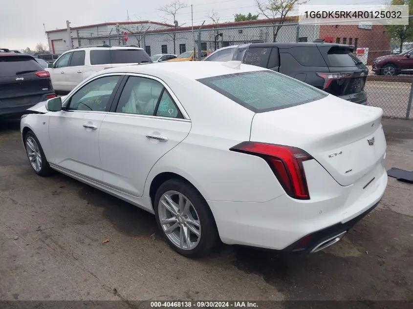 1G6DK5RK4R0125032 2024 Cadillac Ct4 Luxury +