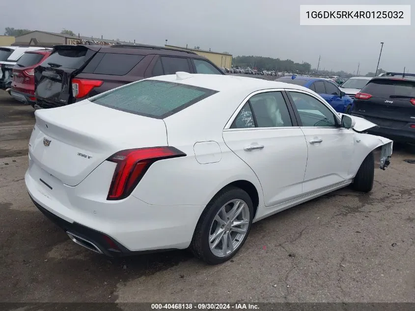 1G6DK5RK4R0125032 2024 Cadillac Ct4 Luxury +