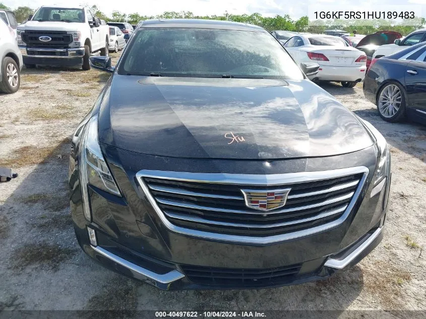 1G6KF5RS1HU189483 2017 Cadillac Ct6 Premium Luxury