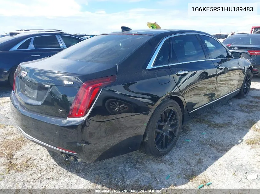 1G6KF5RS1HU189483 2017 Cadillac Ct6 Premium Luxury