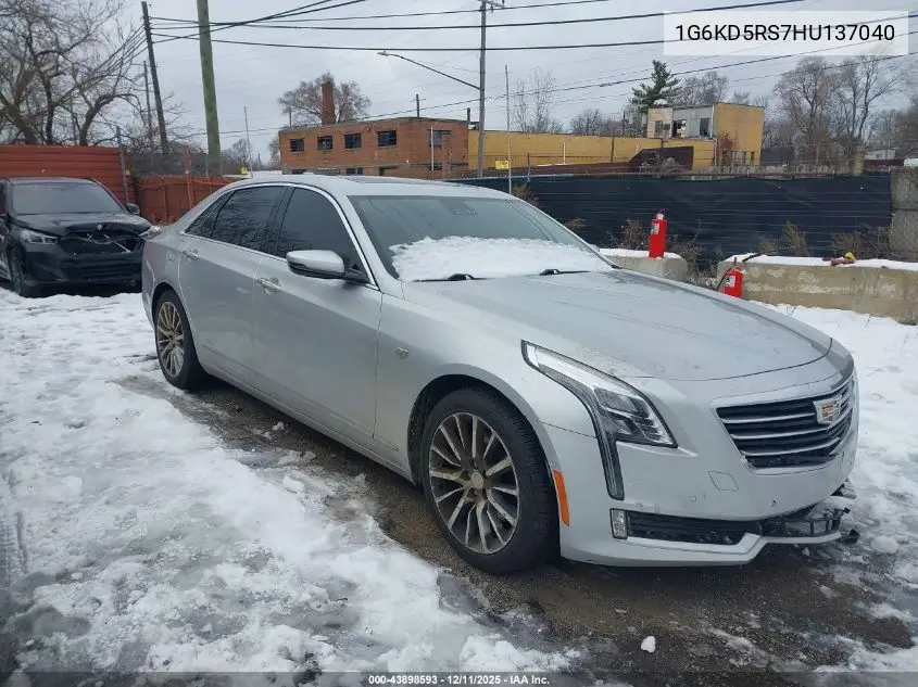 1G6KD5RS7HU137040 2017 Cadillac Ct6 Luxury